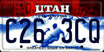 UT license plate C263CQ