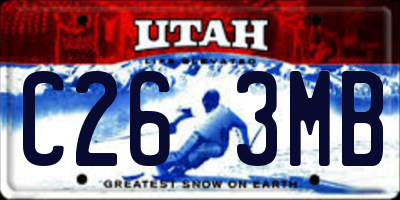 UT license plate C263MB