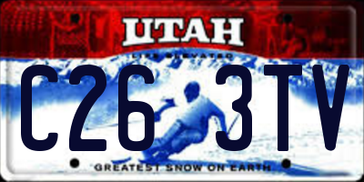 UT license plate C263TV