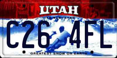 UT license plate C264FL