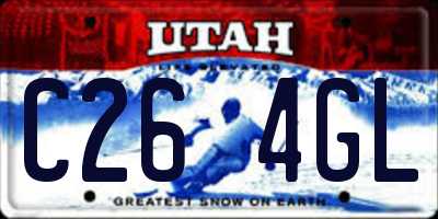 UT license plate C264GL