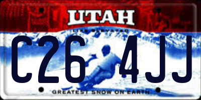 UT license plate C264JJ