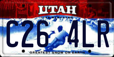 UT license plate C264LR