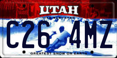 UT license plate C264MZ