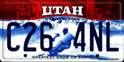 UT license plate C264NL
