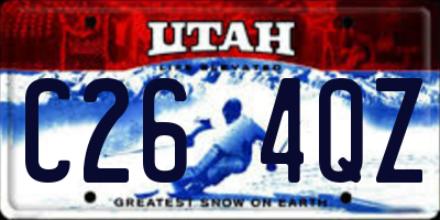 UT license plate C264QZ