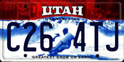 UT license plate C264TJ