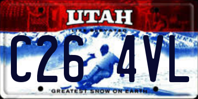 UT license plate C264VL