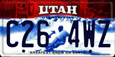 UT license plate C264WZ