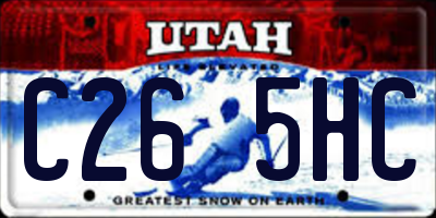 UT license plate C265HC