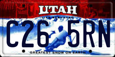 UT license plate C265RN