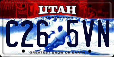 UT license plate C265VN
