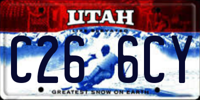 UT license plate C266CY