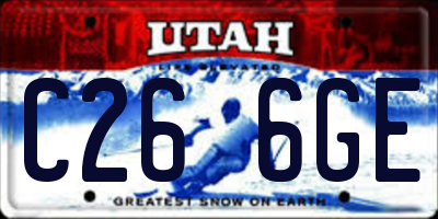UT license plate C266GE