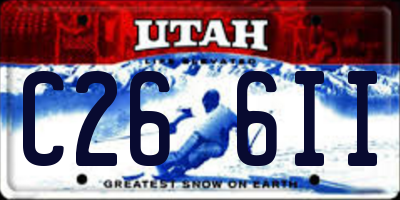 UT license plate C266II