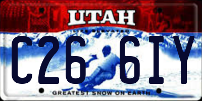 UT license plate C266IY