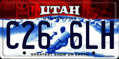 UT license plate C266LH