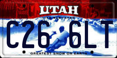 UT license plate C266LT