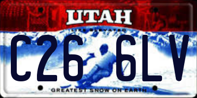 UT license plate C266LV