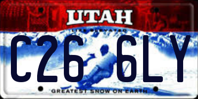 UT license plate C266LY