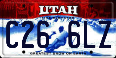 UT license plate C266LZ