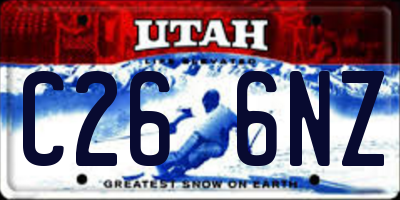 UT license plate C266NZ