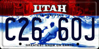UT license plate C266OJ