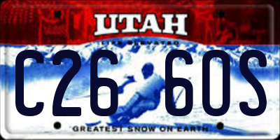 UT license plate C266OS