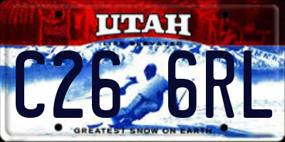 UT license plate C266RL