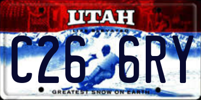 UT license plate C266RY