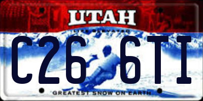 UT license plate C266TI