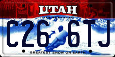 UT license plate C266TJ