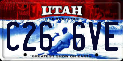 UT license plate C266VE