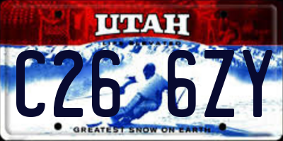 UT license plate C266ZY