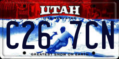 UT license plate C267CN
