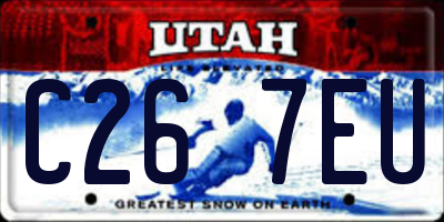 UT license plate C267EU