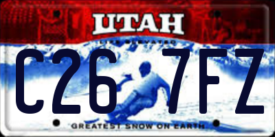 UT license plate C267FZ