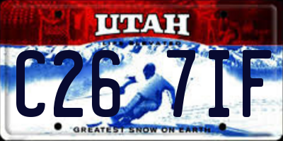 UT license plate C267IF