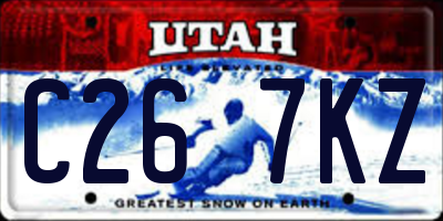 UT license plate C267KZ