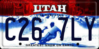 UT license plate C267LY