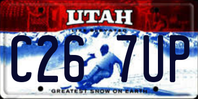 UT license plate C267UP
