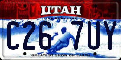 UT license plate C267UY