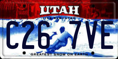 UT license plate C267VE