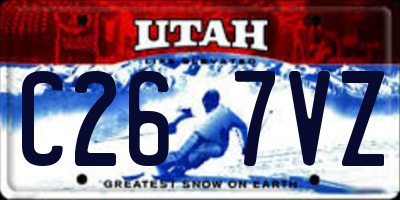 UT license plate C267VZ