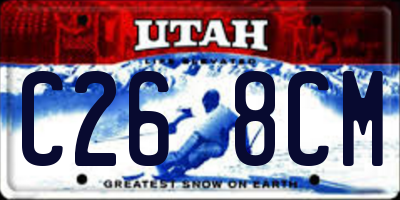 UT license plate C268CM