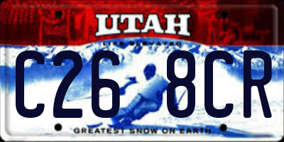UT license plate C268CR
