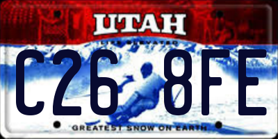 UT license plate C268FE