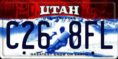 UT license plate C268FL