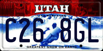 UT license plate C268GL