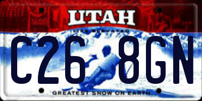 UT license plate C268GN